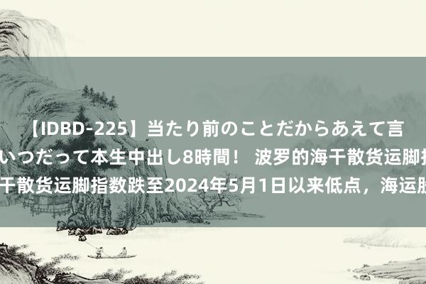 【IDBD-225】当たり前のことだからあえて言わなかったけど…IPはいつだって本生中出し8時間！ 波罗的海干散货运脚指数跌至2024年5月1日以来低点，海运股或受到影响