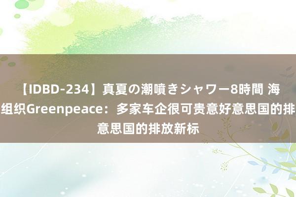 【IDBD-234】真夏の潮噴きシャワー8時間 海外环保组织Greenpeace：多家车企很可贵意好意思国的排放新标